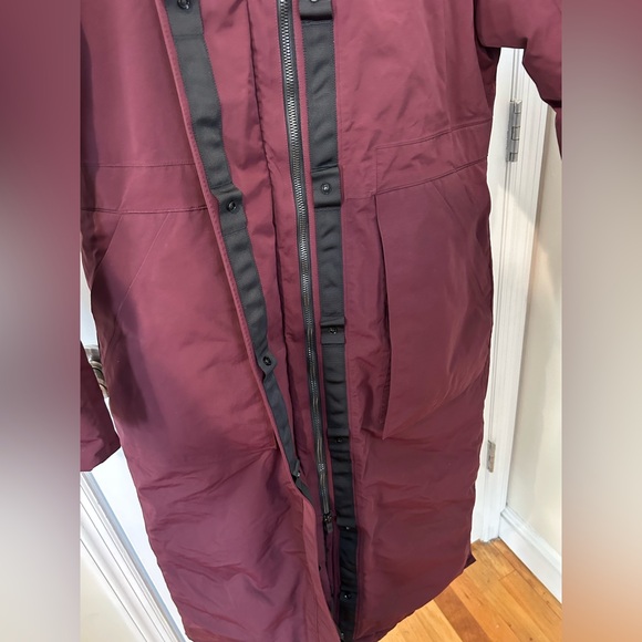Lululemon Athletica Maroon Down Filled Parka - Picture 3 of 9